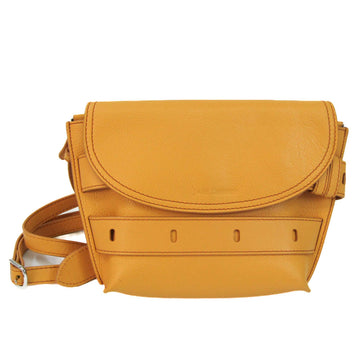 J&M DAVIDSON THE BELT POUCH 1813N Women's Leather Shoulder Bag Yellow