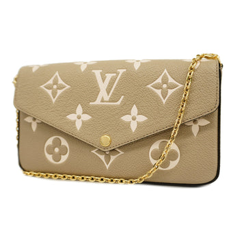 Auth ouis Vuitton Monogram Empreinte Chain Wallet Pochette Felicie Tourtrail/Claim Women's Chain/Shoulder Wallet