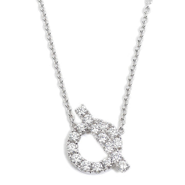 Hermes Finesse Necklace Diamond 0.46ct K18WG