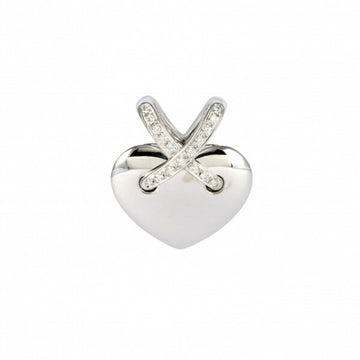 CHAUMET Chaumerian Heart Necklace/Pendant K18WG White Gold Pendant Top