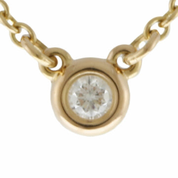 TIFFANY&Co. Visor yard necklace 18k gold K18 pink diamond ladies
