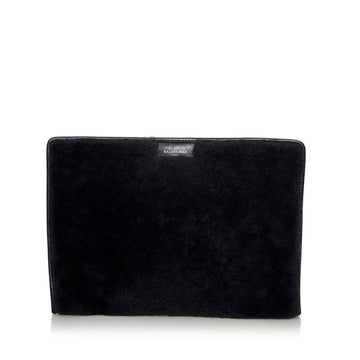 Balenciaga clutch bag 443658 black mouton leather men BALENCIAGA
