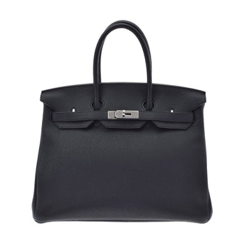 Hermes Birkin 35 Black Palladium Hardware Y Stamped (around 2020) Unisex Togo Handbag