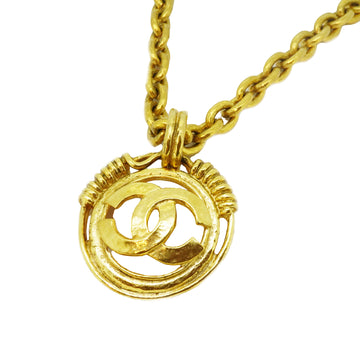 Chanel Necklace Vintage Coco Mark 5 Consecutive GP Plated Gold Color Gold