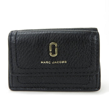 MARC JACOBS tri-fold wallet compact M0015413 leather black ladies