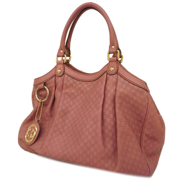 GUCCIAuth  Microssima Handbag 211944 Women's Leather Tote Bag Pink
