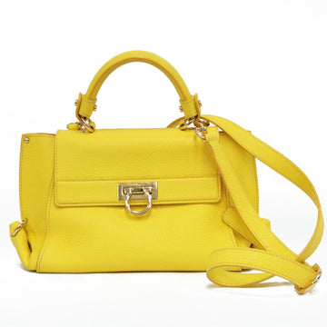 SALVATORE FERRAGAMO Handbag Small Sophia Bag Yellow Ladies