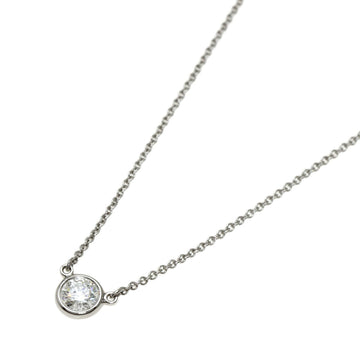 TIFFANY visor yard necklace platinum PT950 Ladies &Co.