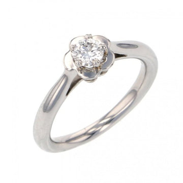 Chanel camellia diamond ring K18WG white gold F used