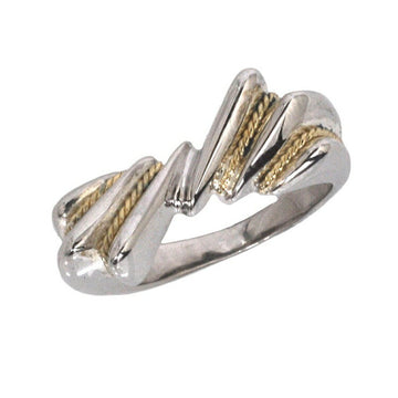 TIFFANY Twist Ring Silver YG Yellow Gold No. 6.5 Ag 925 750 K18 &Co. Ribbon Ladies