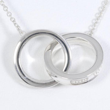 TIFFANY 1837 interlocking circle silver necklace total weight about 5.4g 40cm jewelry