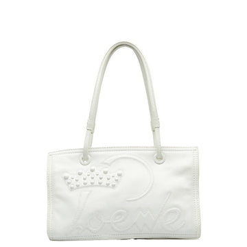 LOEWE tote bag handbag white leather ladies
