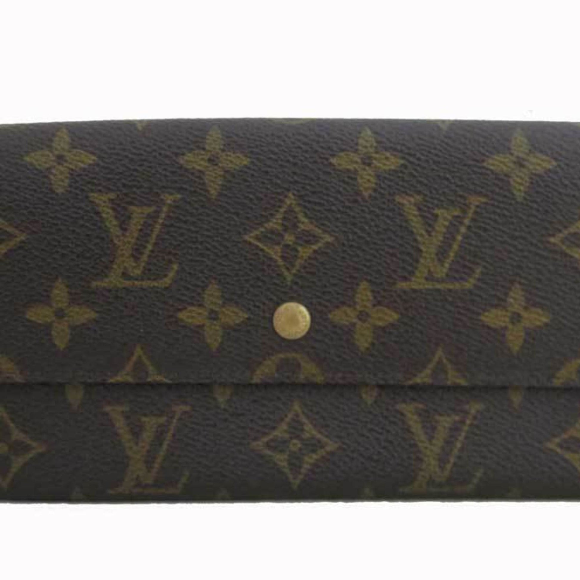 Louis+Vuitton+M61734+Monogram+Canvas+Purse+-+Brown for sale online