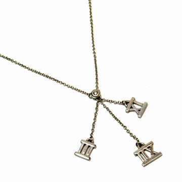 TIFFANY&Co. Necklace Atlas 3 Symbol Diamond Silver 925/Diamond Women's