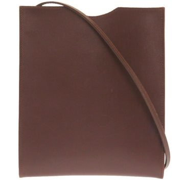 Hermes Onimeto Box Calf Brown Shoulder Bag 0085 HERMES