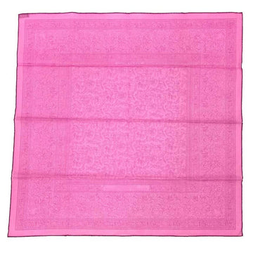 HERMES Carre 65 Handkerchief Bandana 100% Cotton CHASSE EN INDE Indian Hunting Pocket Neckerchief Pink Purple aq9338