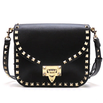 Valentino Rockstud Shoulder Bag Ladies BL-L-124BOLO Leather Black