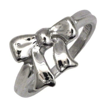TIFFANY Ribbon Ring Silver Ag 925 &Co. No. 9 Motif Ladies