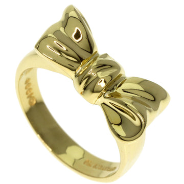 TIFFANY Ribbon Ring K18 Yellow Gold Women's &Co.