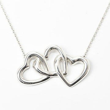 TIFFANY necklace pendant silver &Co. Elsa Perettin triple heart motif