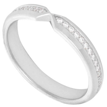 TIFFANY&Co Nesting Narrow Diamond Ring Pt950 #7.5