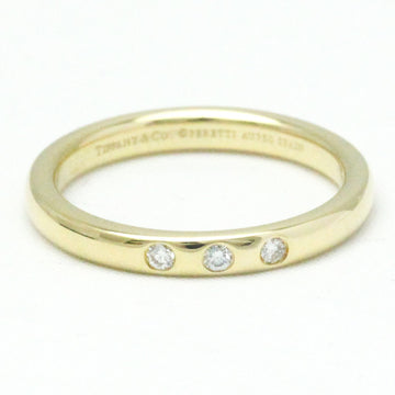 TIFFANY Stacking Band Ring Elsa Peretti Yellow Gold [18K] Fashion Diamond Band Ring Carat/0.06 Yellow Gold