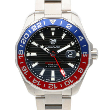 TAG HEUER Aquaracer GMT Watch Stainless Steel WAY201F RDB8595 Automatic Men's