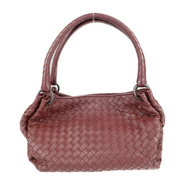BOTTEGA VENETA Mini Parachute Intrecciato Handbag 428047 Leather Bordeaux Shoulder Bag Tote