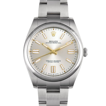 ROLEX Oyster Perpetual 124300 SS Random Serial Men's Automatic Watch Silver Dial