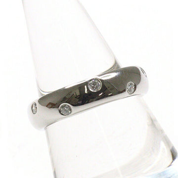 TIFFANY&Co. Diamond Dots Ring PT950/Diamond 10 Points No. 8.5 Width 4mm