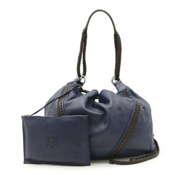 Bag Loewe shoulder bag leather navy black 313.17.001