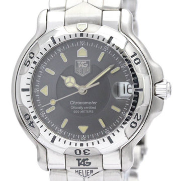 TAG HEUERPolished  6000 Chronometer Steel Automatic Mens Watch WH5212 BF559400