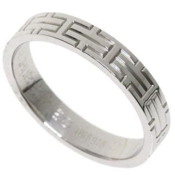 HERMES Kilim Ring # 52 / K18 White Gold Ladies