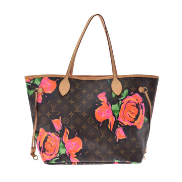 Louis Vuitton Monogram Rose Neverfull MM Brown M48613 Ladies Canvas Tote Bag