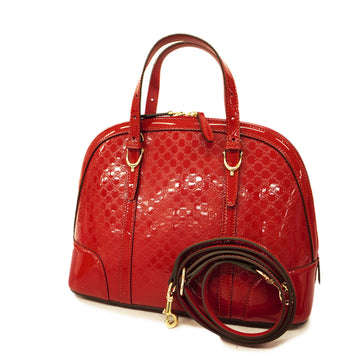 GUCCIAuth  Micro sima 309617 Handbag,Shoulder Bag Red Color