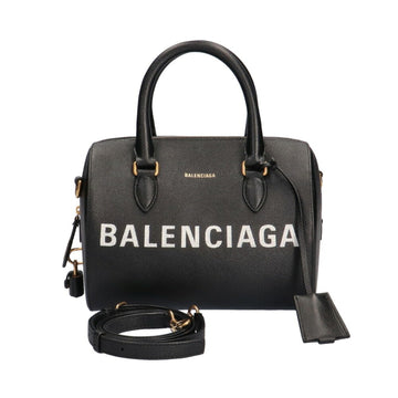 Balenciaga Bag Smallville Handbag Grain Calf Leather Noir Ladies
