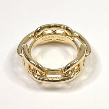 HERMES Chaine d'Ancre Scarf Ring Metal  Unisex Gold