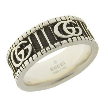 GUCCI SV925 Double G Ring #18 Silver No. 17 Men's