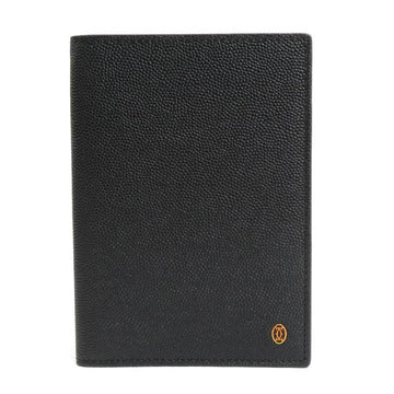 CARTIER notebook cover leather black unisex