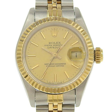 ROLEX Datejust combination automatic watch champagne gold dial 98 series 54g 79173 2023/09