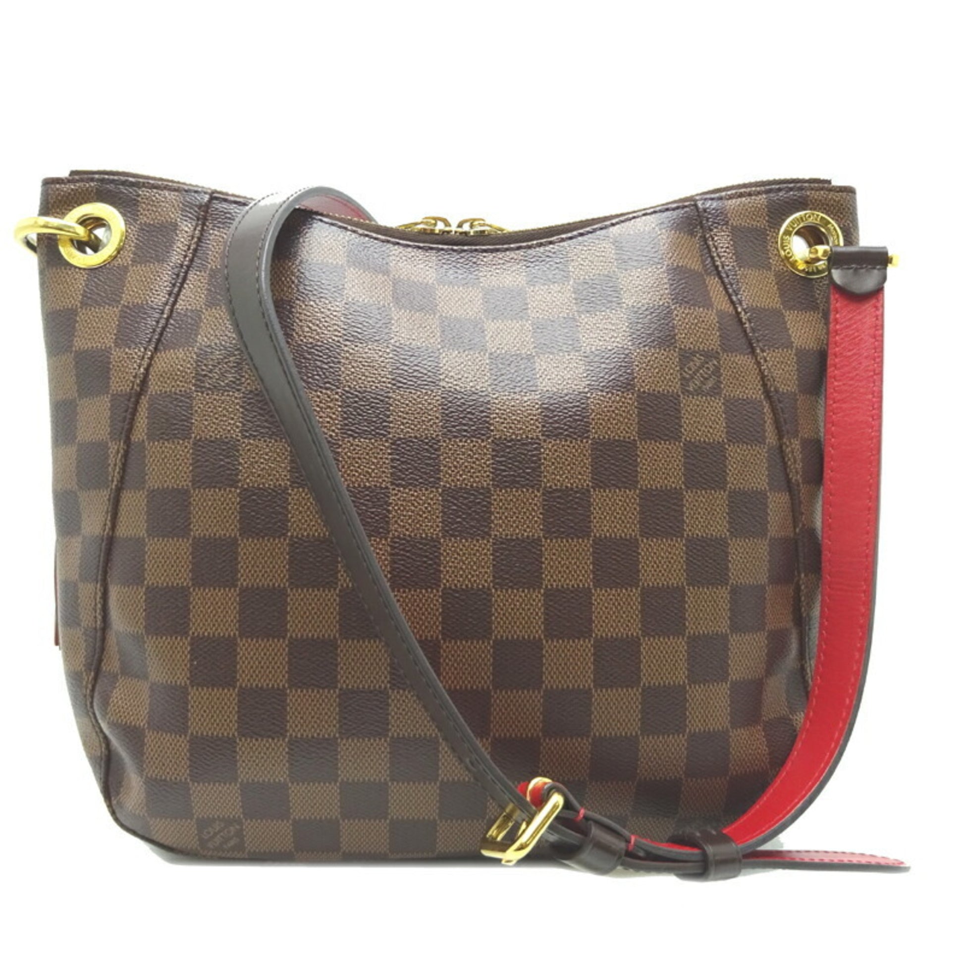 Authenticated Used Louis Vuitton South Bank Women's Shoulder Bag N42230  Damier Ebene (Brown) 