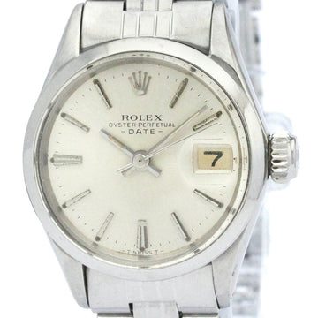 ROLEXVintage  Oyster Perpetual Date 6516 Steel Automatic Ladies Watch BF562839