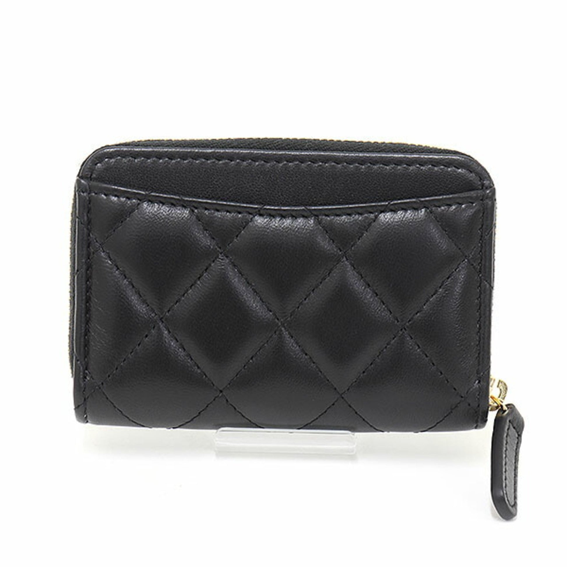 Buy [New article] Chanel coin case coin purse round zipper coin purse  camellia coco mark black ladies lambskin leather genuine leather CHANEL  mini wallet from Japan - Buy authentic Plus exclusive items