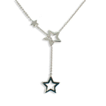 TIFFANY 925 star lariat pendant necklace