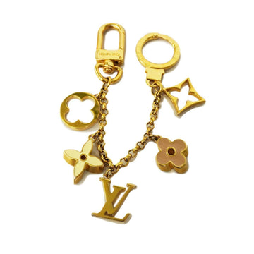 LOUIS VUITTON Keychain Monogram Fleur de M65111 Gold Ladies