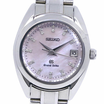 SEIKO Grand Diamond Index 4J52-0AC0 STGF077 Stainless Steel x Silver Quartz Analog Display Women's Shell Pink Dial Watch