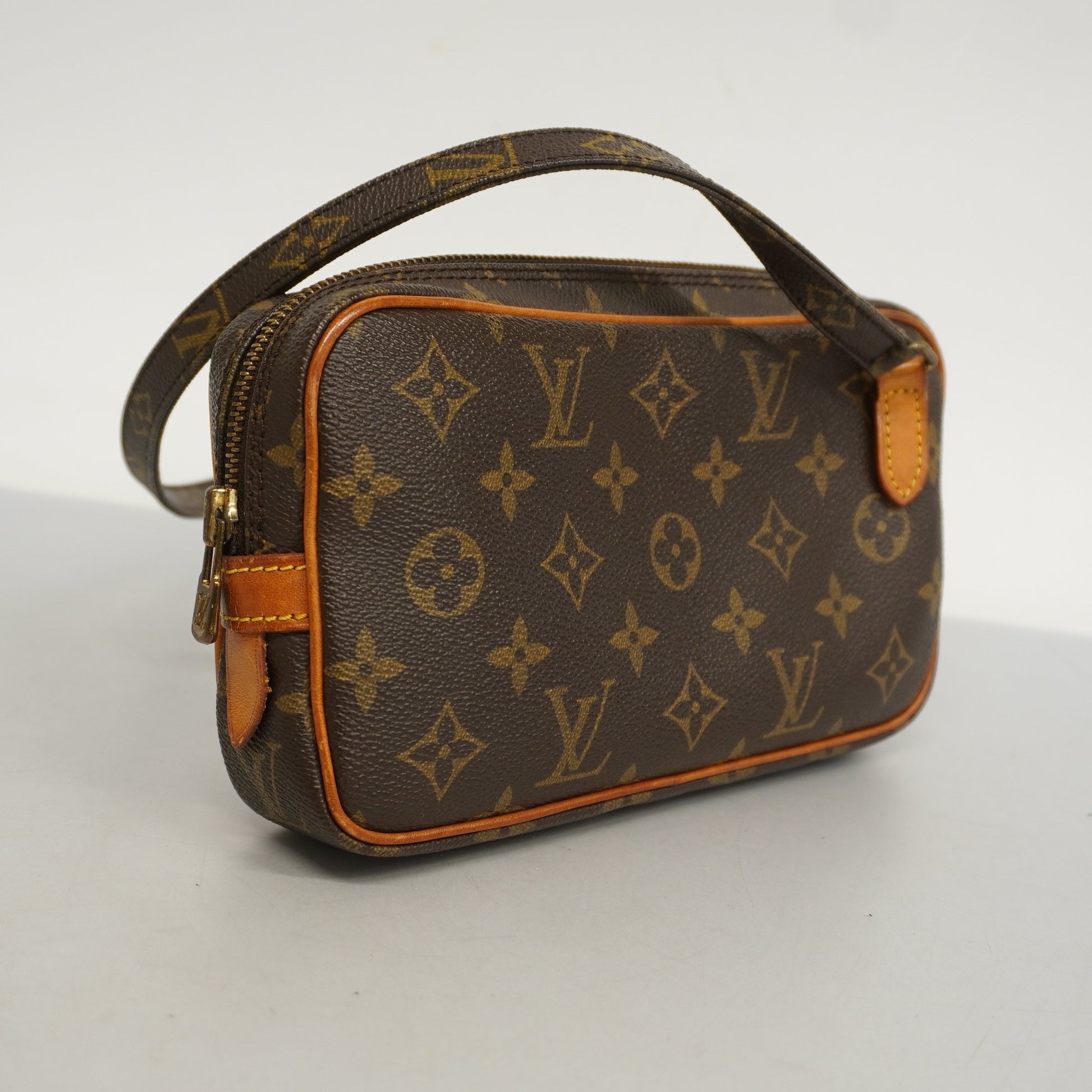 3ba1034] Louis Vuitton Shoulder Bag Monogram Pochette Marly Bandouliere  M51828 Auction