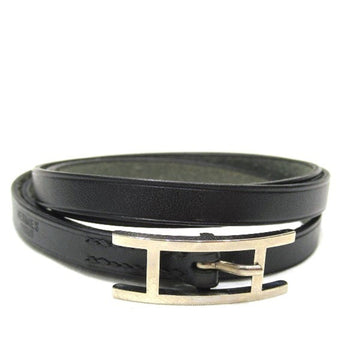 HERMES Beapi 3-row Leather Bracelet Brand Accessories Women's