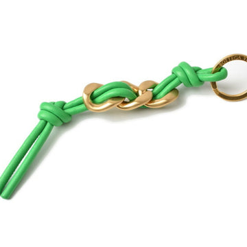 BOTTEGA VENETA Keyring Keychain  Nappa Green Matte Gold 666884 Outlet