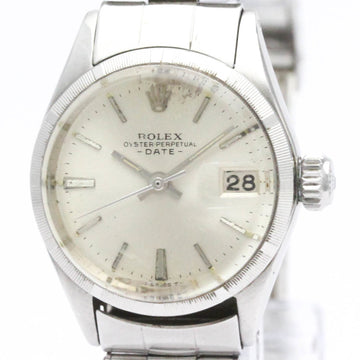 ROLEXVintage  Oyster Perpetual Date 6519 Steel Automatic Ladies Watch BF554495